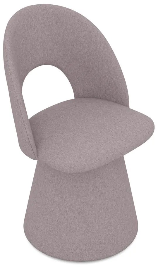 Scaun de sufragerie mov lavandă tapițat Kalo – Makamii