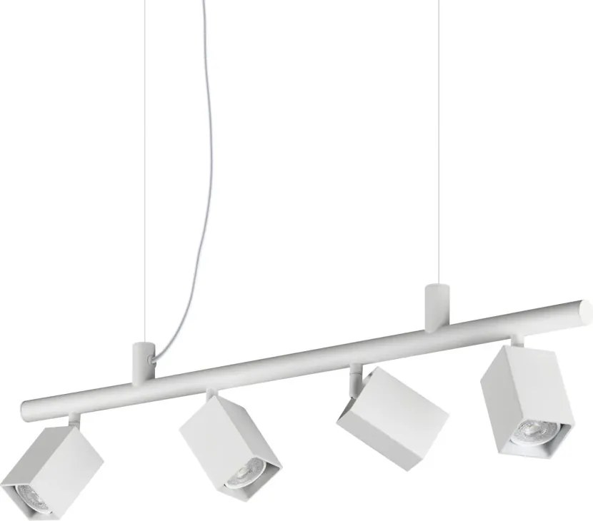 Lustra suspendata DYNAMITE SP4 SQUARE BIANCO