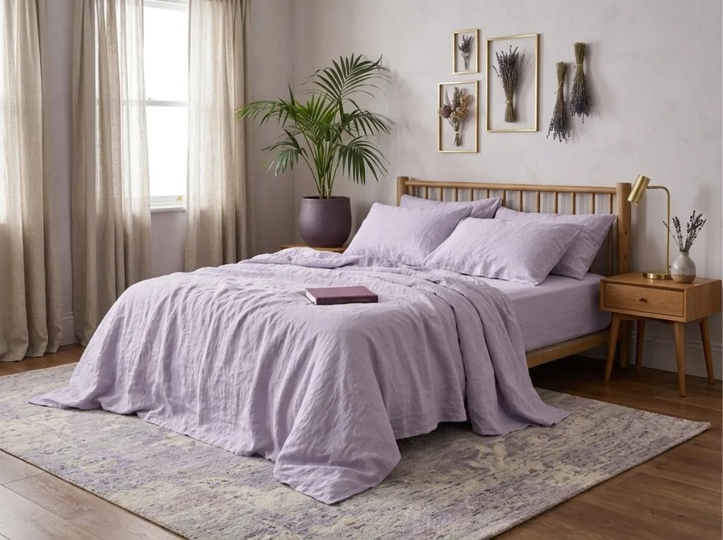 Lenjerie de pat din muselin MUSSARI lila-violet Dimensiune lenjerie de pat: 70 x 90 cm | 140 x 220 cm