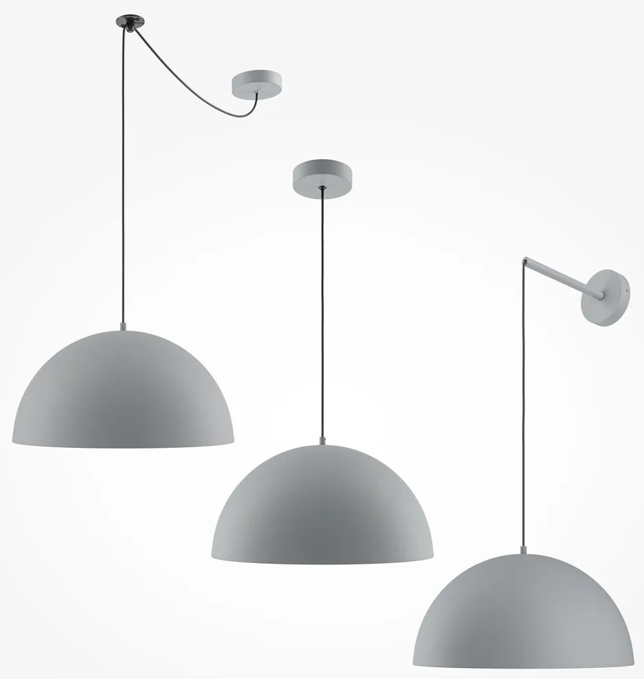 Lustra/Pendul metalic Basic D-35cm gri