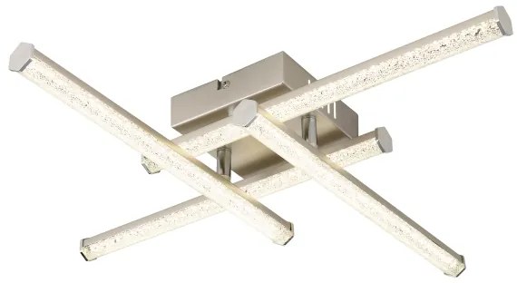 Plafonieră LED Globo 67346-24 KIRINA LED/24W/230V 4000K crom mat