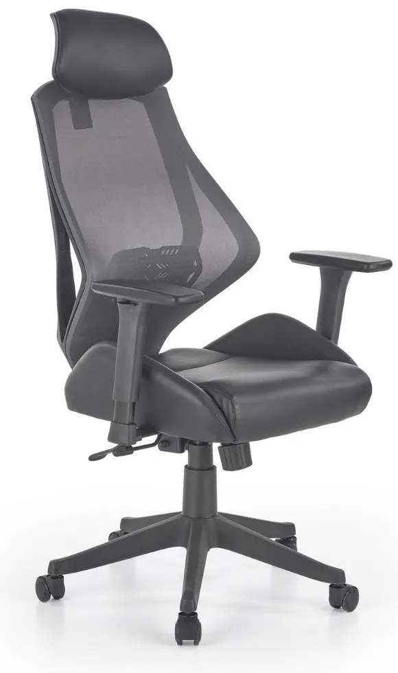Scaun de birou Hasel, negru/gri