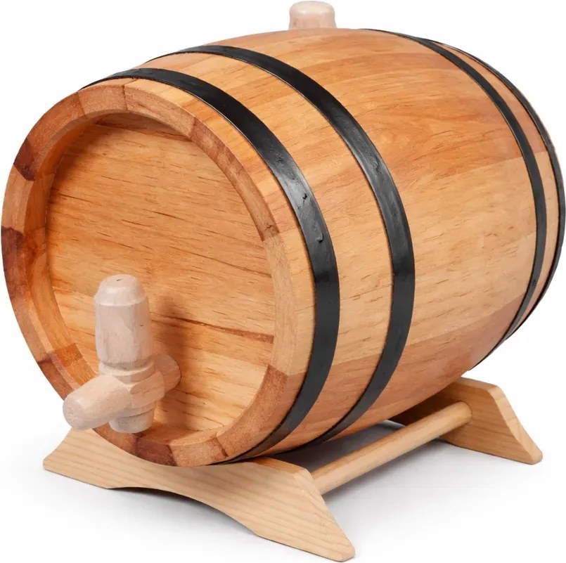 Butoi din lemn masiv de fag pentru vin, disponibil la 3L   5L   15L