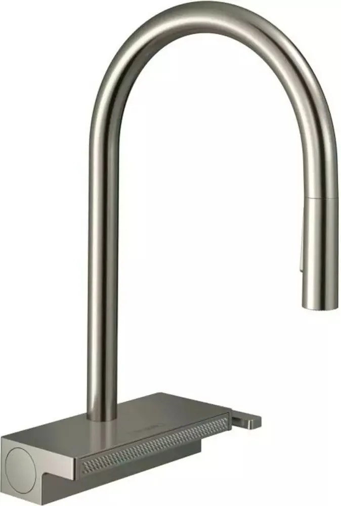 Baterie bucatarie cu dus extractibil crom periat Hansgrohe Aquno Select M81 170 cu 3 jeturi 73837800