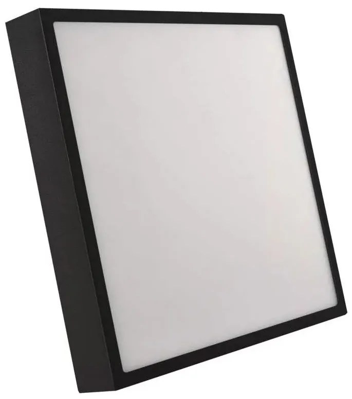 Plafonieră LED/28,5W/230V 3000/3500/4000K 30x30 cm negru