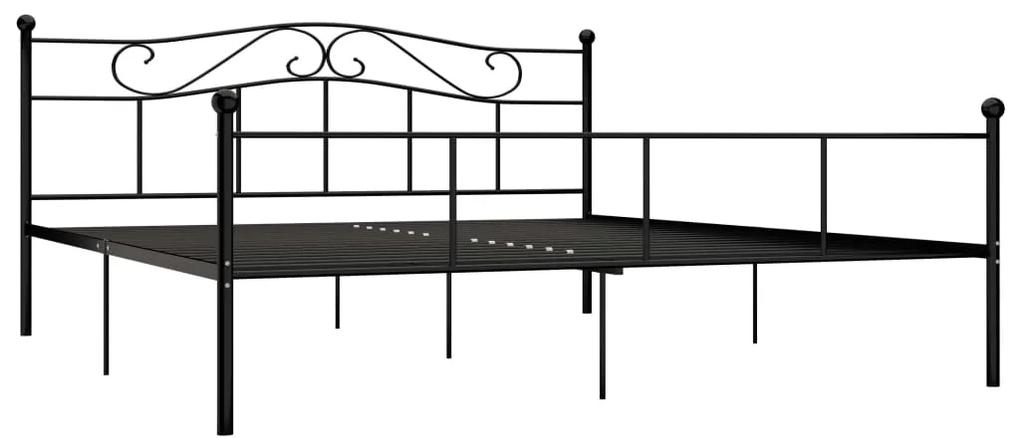 284528 vidaXL Cadru de pat, negru, 180 x 200 cm, metal