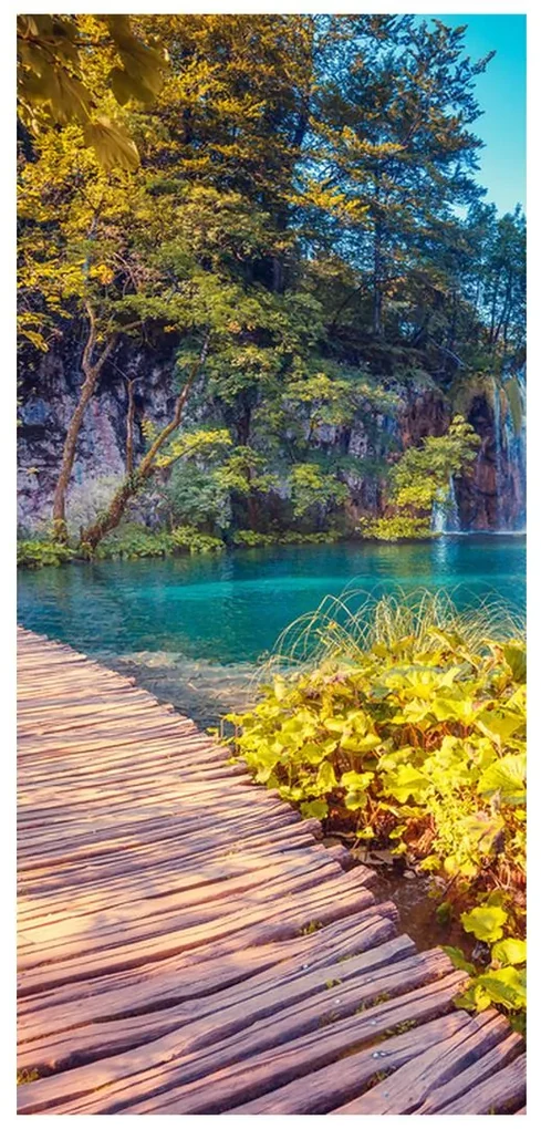 Fototapeta pentru ușă - lacul Plitvice (95x205cm)