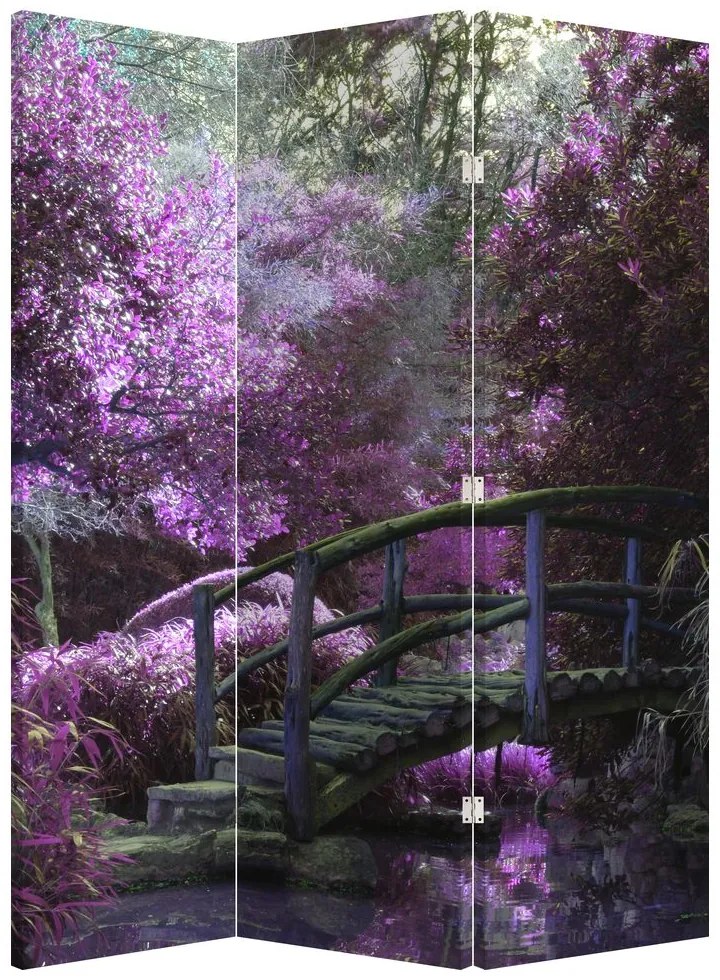 Paravan - Copaci violeți (126x170 cm)