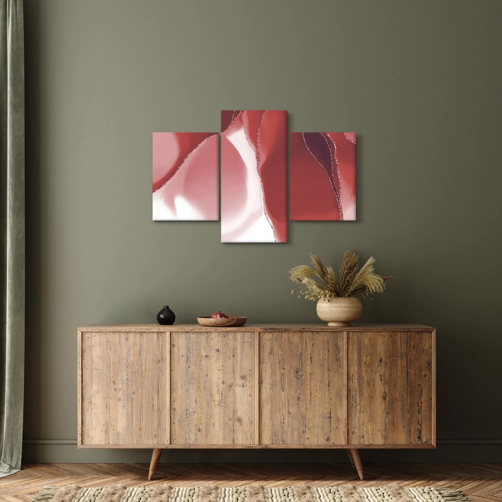 Tablou - Floare abstractă roșie N⁰3 (90x60 cm)