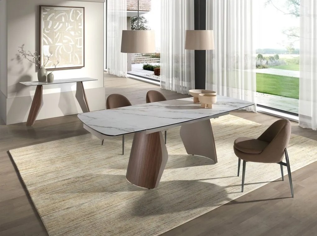 Consola design LUX Porcelain Marble