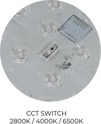 Plafoniera LED CCT, Protectie IP44, Senzor de miscare, PANDINO 40cm alb