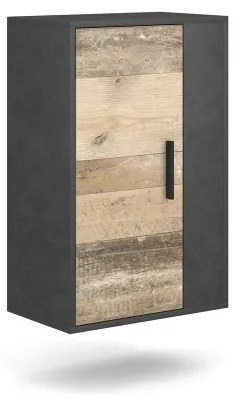 Mobilier living BRICK maro/negru