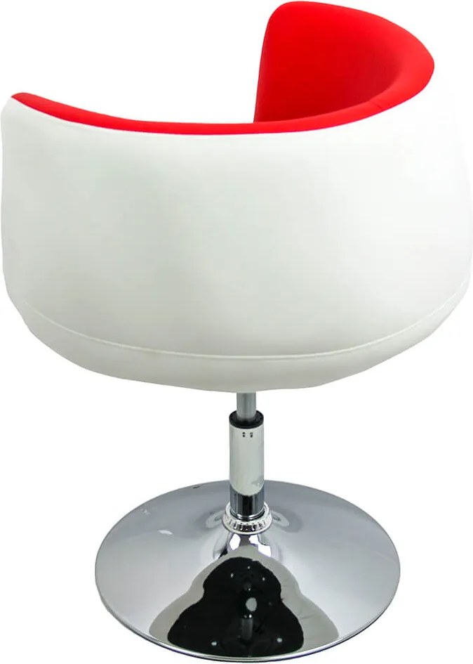 RESIGILAT - Scaun de bar din piele sintetica si cadru metalic ABS 113 rosu