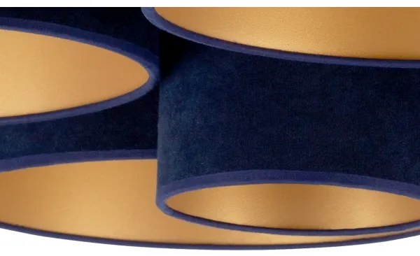 Duolla - Plafonieră ROLLER PENTO 5xE27/60W/230V albastru