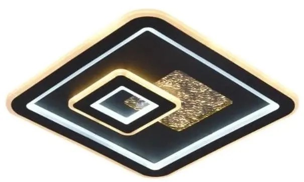 Plafonieră LED dimabilă LED/110W/230V negru + telecomandă