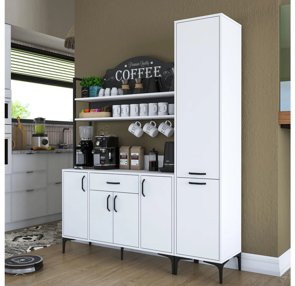 Set dulapuri bucătărie Jenaretta 49 (alb + negru). 1107098