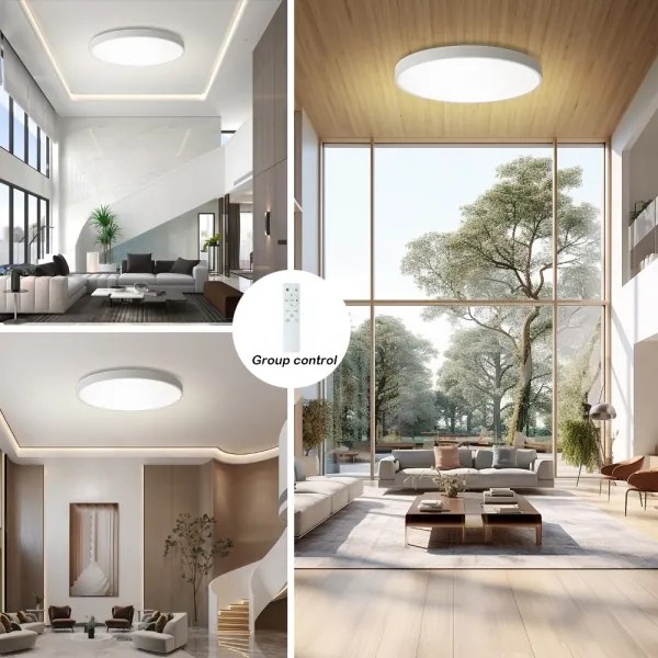 Brilagi - Lampă LED dimabilă SMART pentru piscină, 128 W, 230 V, Ø 100 cm, Wi‑Fi Tuya, albă + telecomandă