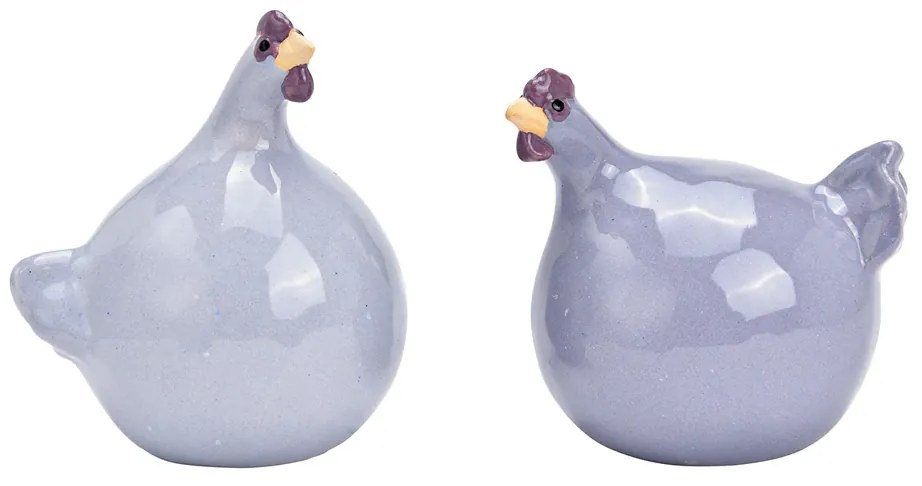 Pui ceramic LILAC CHICKEN mov - mai multe dimensiuni Marime: L