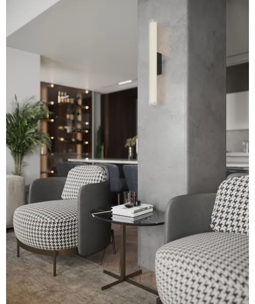 Aplică LED pentru baie MAXLIGHT W0365 FAYETTE LED/12W/230V IP44 negru