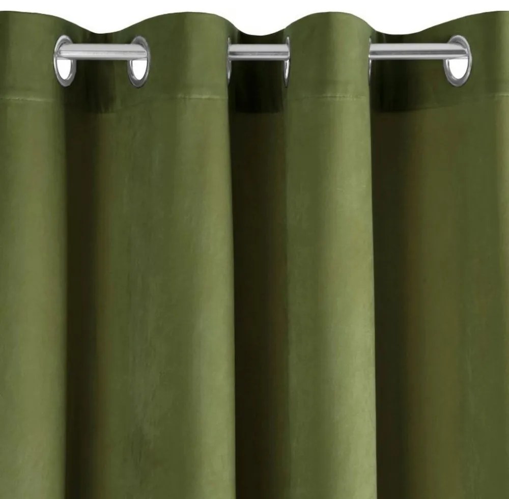 Draperii de culoare verde elegant 140 x 250