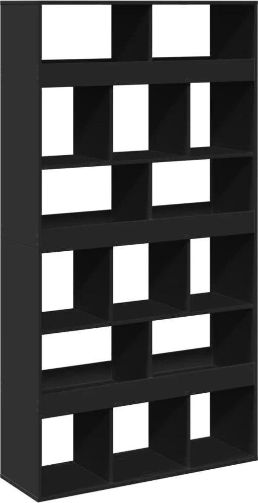 vidaXL Bibliotecă, negru, 100x33x187,5 cm, lemn prelucrat