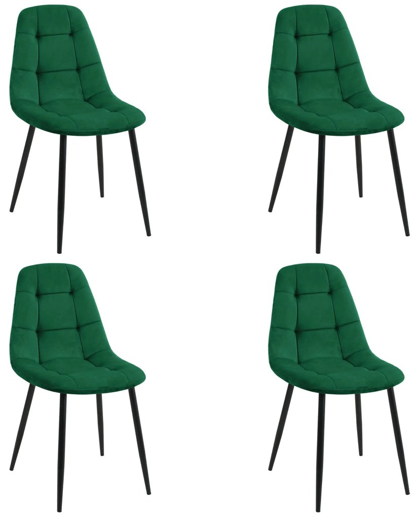 Set 4 buc. scaune sufragerie Xenofobas (verde). 1117271