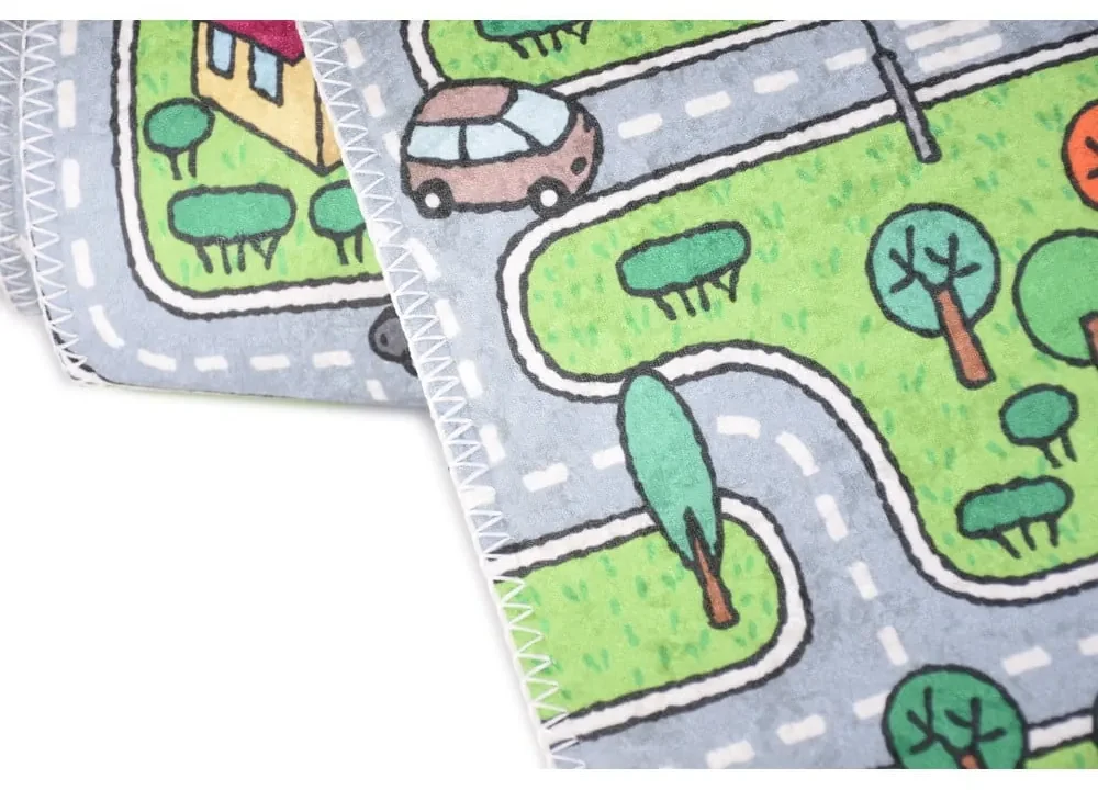 Covor pentru copii verde 80x150 cm Green Neighborhood – Vitaus
