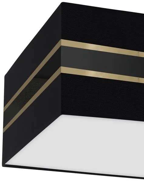 Plafonieră ULTIMO 3xE27/60W/230V neagră