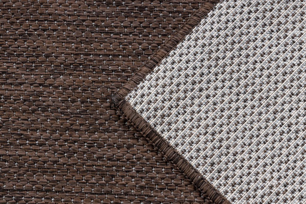 Covor SISAL SION A5165A Melanj țesute plate maro