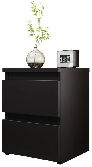 Noptieră MALWA 40x40 cm negru mat