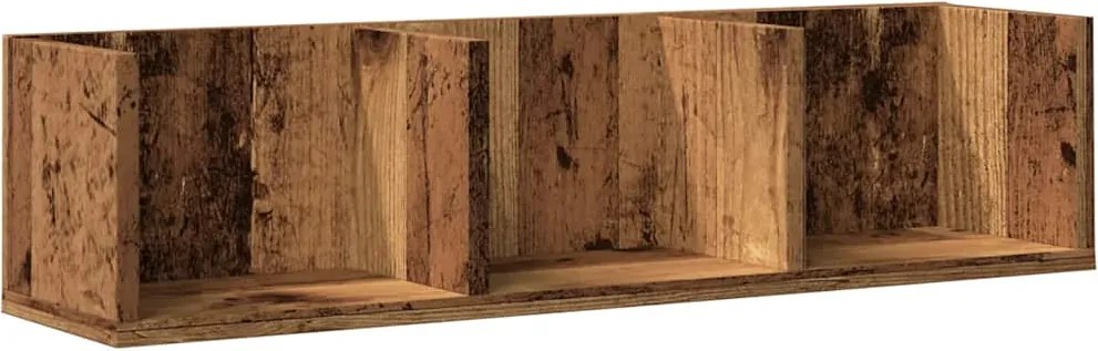 vidaXL Raft de perete CD-uri, lemn vechi, 75x18x18 cm, lemn prelucrat