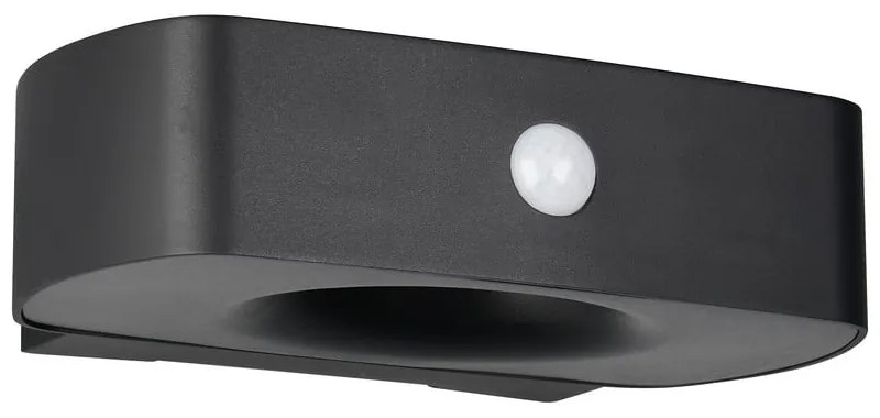 Corp de iluminat pentru exterior LED, de perete, solar (înălțime 6 cm) Bilbao – Reality