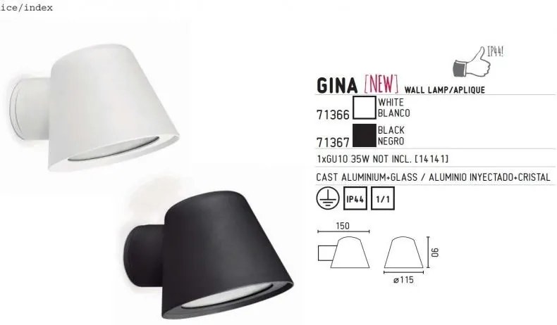 Aplica de perete Gina 71367