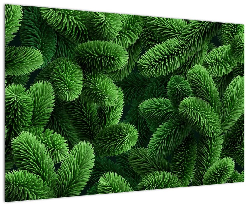 Tablou - Ramuri de conifere (90x60 cm)