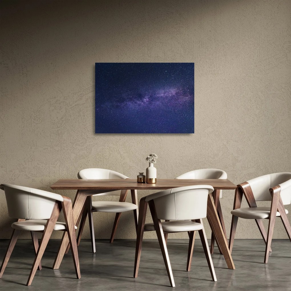 Tablou pe sticlă cu galaxie (70x50 cm)