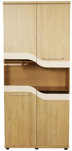 Dulap Sigma vitrina 2 usi sonoma