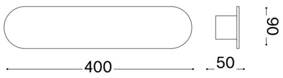 Aplică LED Ideal Lux ECHO LED/20W/230V 40 cm CRI 90 alamă