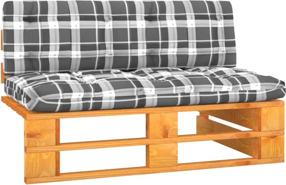 vidaXL Canapea mijloc grădină din paleți, maro miere, lemn pin tratat