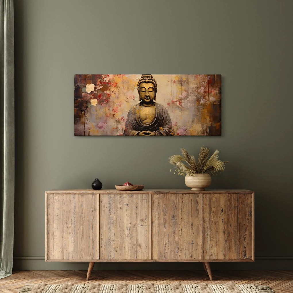 Tablou - Buddha, pictură (120x50 cm)