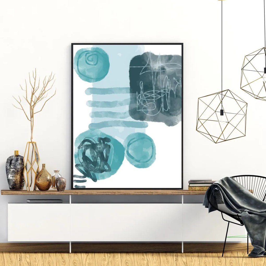 Poster - Abstracție pictată (A4)