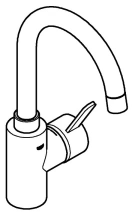 GROHE 23933001 - Baterie pentru lavoar EUROSMART COSMOPOLITAN, mărime L, crom