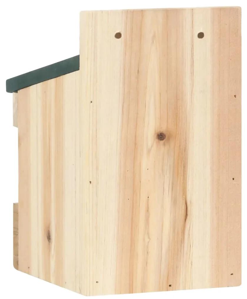 Casute de pasarele, 4 buc. 12x16x20 cm, lemn de brad