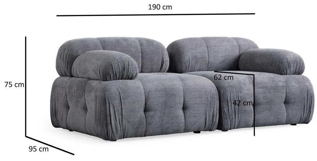Colțar Pettit 2 (Gri). 1101721