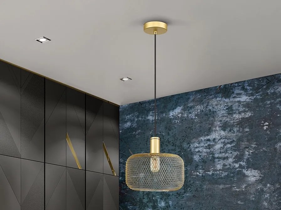 Lustra/pendul design decorativ modern Osiris auriu