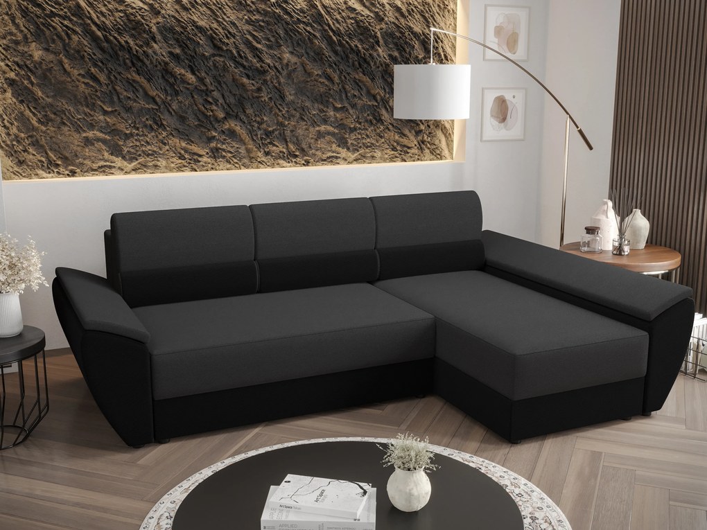 Colțar Radiant L3 (Negru + Gri închis) (D). 1057471