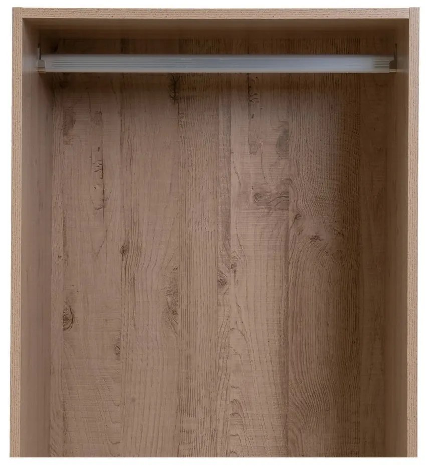 Dulap modular în culoare naturală deschis cu aspect de lemn de stejar 60x180x45 cm Modular – Casa Selección