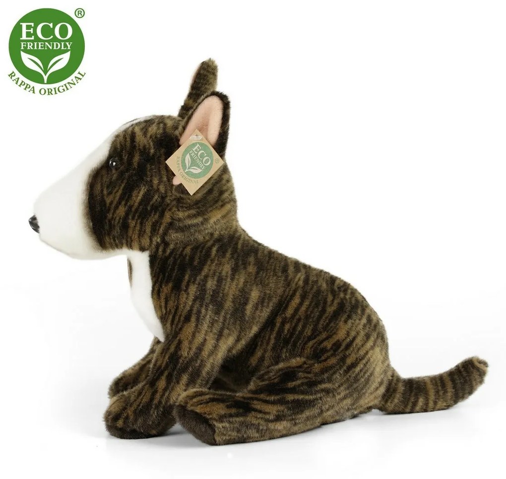 Jucărie pluș Bull Terrier englezesc Rappa, 30 cm ECO-FRIENDLY