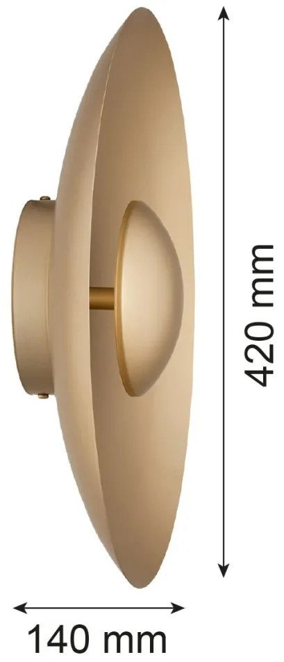 Aplica LED lumina ambientala BOLTON 8865 auriu