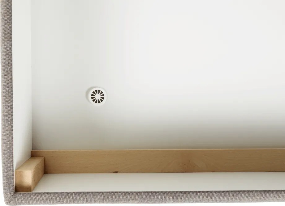 Pat tip BOXSPRING 120x200, taupe gri-maro, FERATA TV KOMFORT