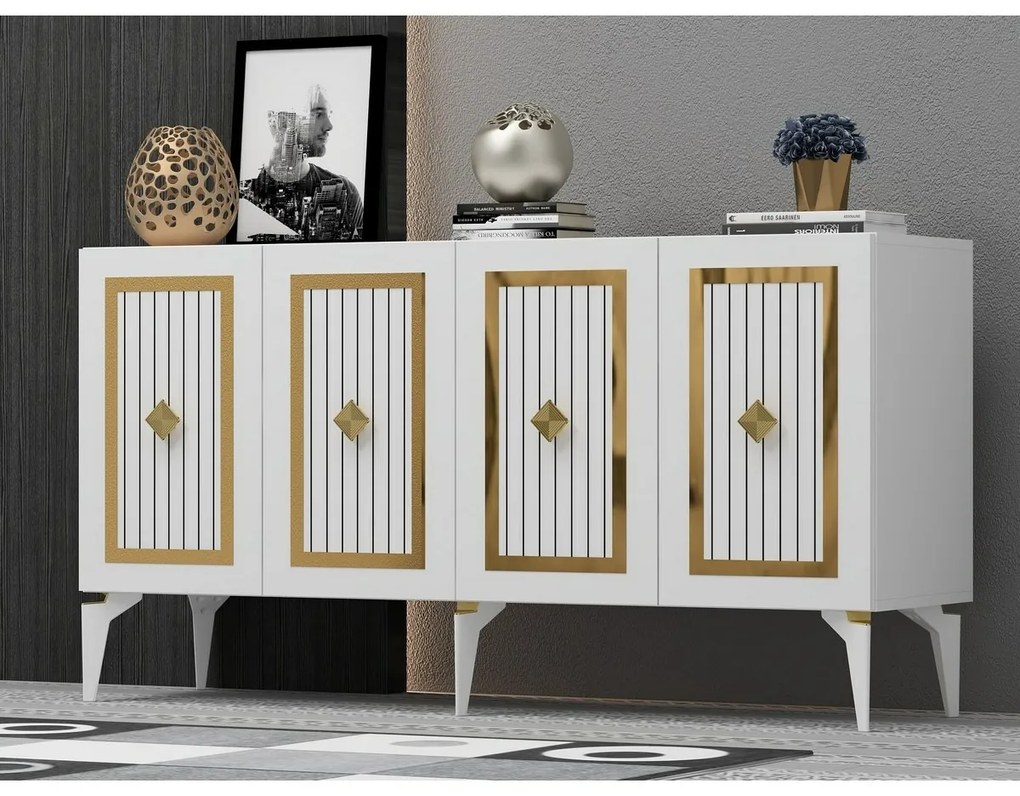 Dulap Nora  White and Gold